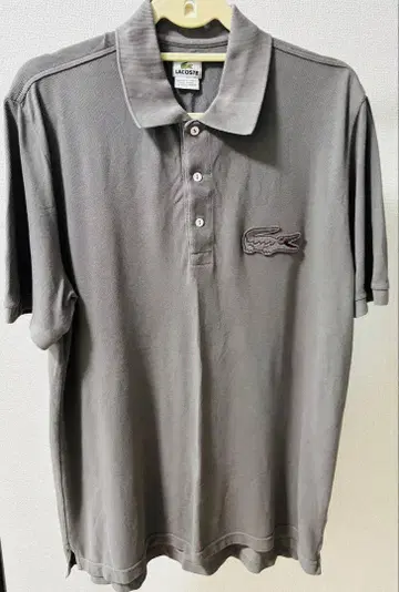 LACOSTE 그레이 피케 셔츠 사이즈 L