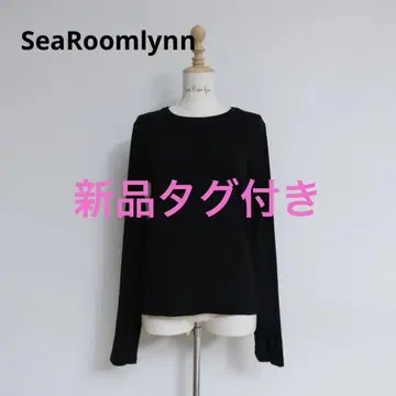 새상품 시루무린 소프트 드레이프 크루넥 상의 블랙
