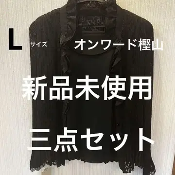 JANE MORE 온워드 L 블랙 포멀 3점 세트 레이스