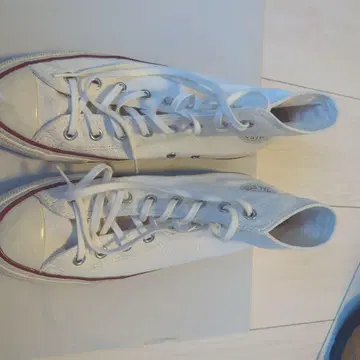 CONVERSE 화이트 올스타 US HI 하이컷 화이트 트리코