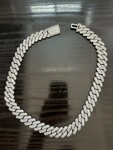 glitter 19mm iced out chain 60cm