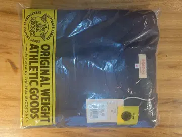 리얼 맥코이 반팔 맨투맨 블랙 플레인 Size M 미개봉 새상품