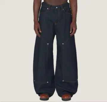 trendt vision raw carpenter baggy denim