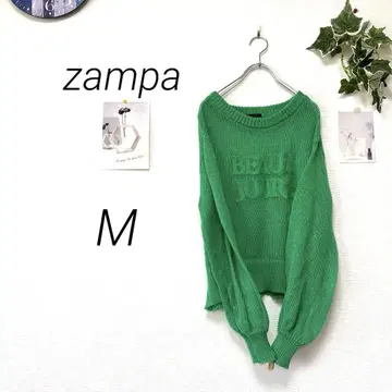 9870 zampa 잔파 니트 스웨터 M 비침 캐주얼
