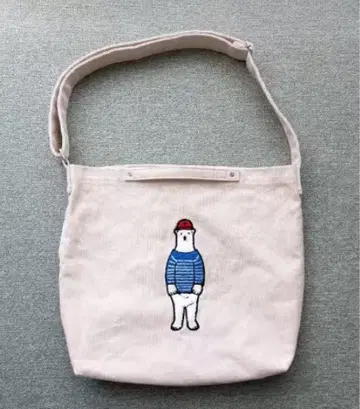 흰 곰 숄더백