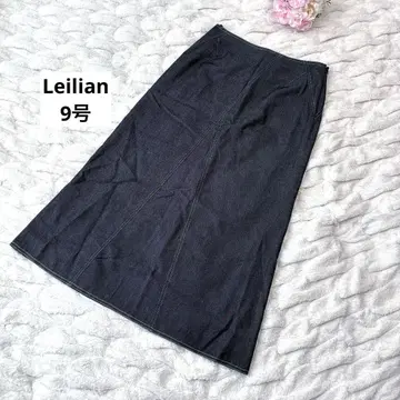 레리안 데님 스커트 롱 기장 9호 블랙
