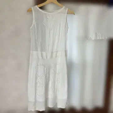 면 린넨 레이스가 예쁜 원피스