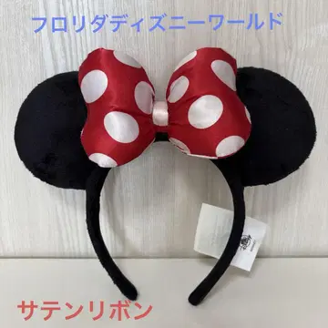 [새상품급] 미니 마우스 머리띠 빨간색 도트