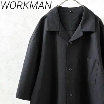 WORKMAN 셔츠 반팔 가슴 포켓 사이드 슬릿 심플 LL 빅 사이즈