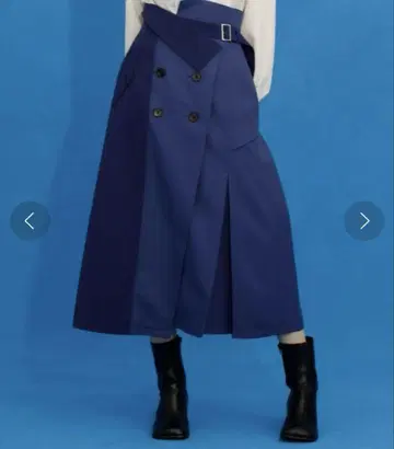 유나이티드 도쿄 라펠 트렌치 스커트