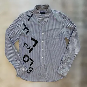 SOPHNET. 미야지마 타츠오 콜라보 디지털 넘버 폴 셔츠