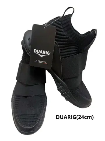 DUARIG 슬립온 슈즈 블랙 24 cm