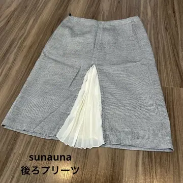 [sunauna] 백 플리츠 스커트