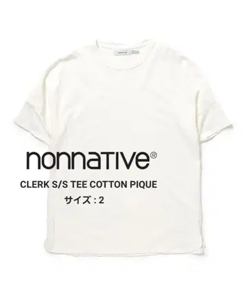 nonnative / CLERK S/S TEE COTTON PIQUE/B