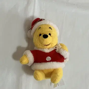 푸우 인형 배지 크리스마스