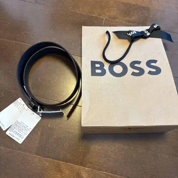 BOSS 블랙 가죽 벨트 HBN10