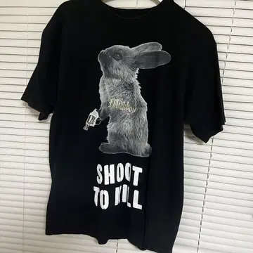 MILKBOY 티셔츠 SHOOT TO KILL 토끼 라