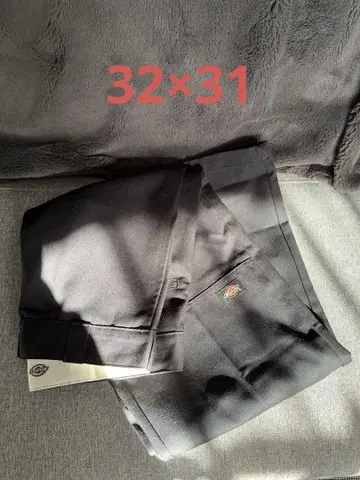 DICKIES 디키즈 트윌 더블니 워크 팬츠 블랙
