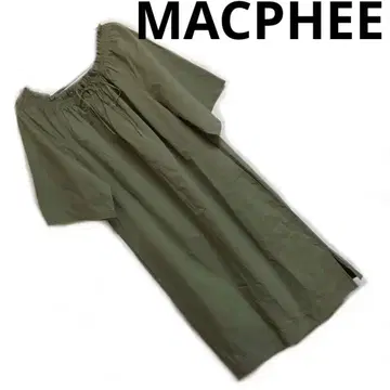MACPHEE 카키 빅 원피스 맥피 투모로우랜드 S