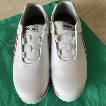 FJ PRO SL 골프화 여성용 화이트/핑크