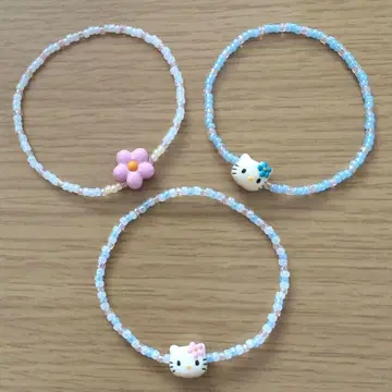 헬로키티 비즈 팔찌 헤이세이 레트로 1998