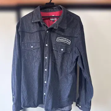 Cream Soda 다크 그레이 데님 셔츠 XL