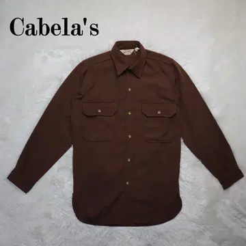 Cabelas 카벨라스 80s 다크론 셔츠 USA제 브라운