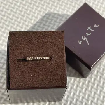 agate 아가트 K10 골드링 버킷 라운드 다이아 7호