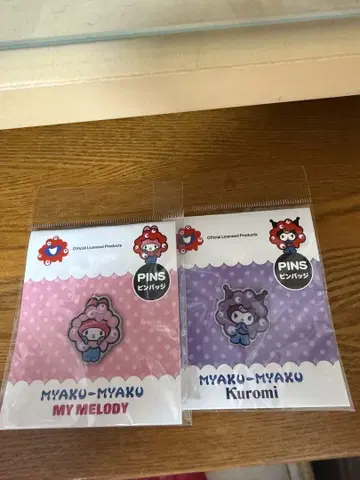 먄쿠먄쿠 산리오 변신 핀 배지 쿠로미 멜로디 간사이 엑스포 한정판