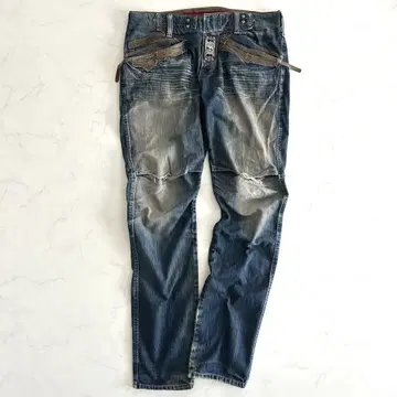 레어 마리떼 프랑소와 저버 입체 재단 데미지 데님 L 색빠짐 크러쉬