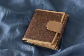 [Used] 에트로 ETRO 반지갑 지갑 올 패턴 가죽 브라운