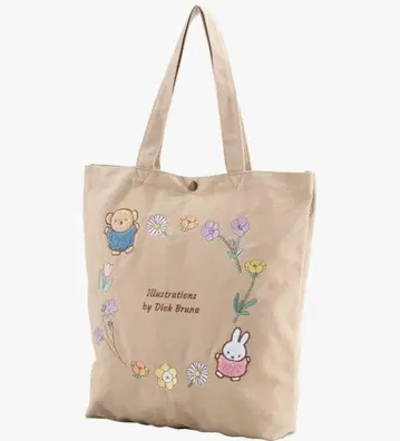 HAPITAS miffy 토트백 베이지 자수