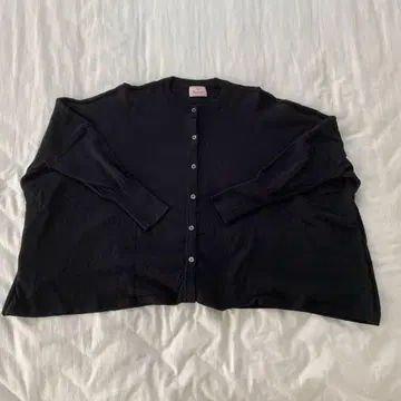mao made 코튼 가디건 블랙 프리 사이즈 넉넉한 핏