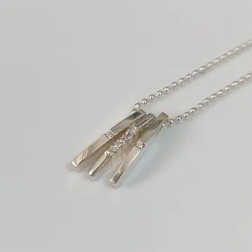 꼼사데모드 샤리테 실버 목걸이