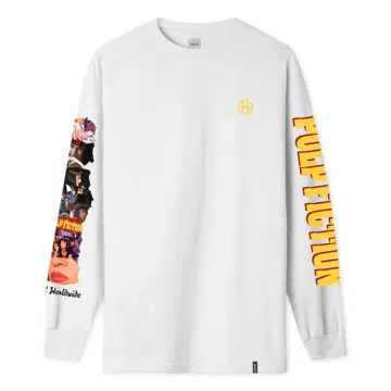 HUF 그래픽 긴팔 티셔츠 화이트