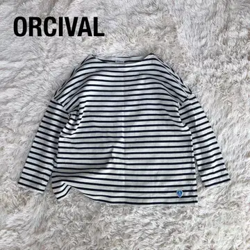 ORCIVAL 오르치발 7부 보더 바스크 셔츠 티셔츠 네이비 1