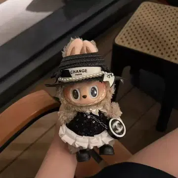 LABUBU 라부부 봉제인형 옷 블랙 갈아입히기 코스튬 4종 세트