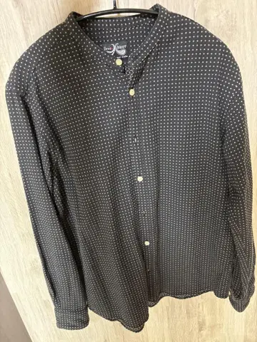 Dress Hippy 블랙 도트 긴팔 셔츠