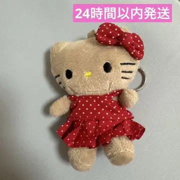 로리즈팜 Me% 토이 키링 산리오 빨간색 도트