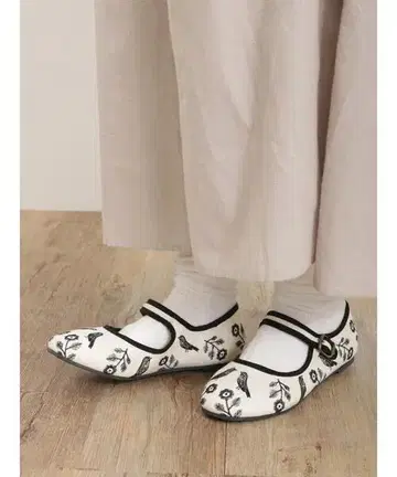 Samansa Mos2 새 자수 원스톱 슈즈 L 24cm sm2