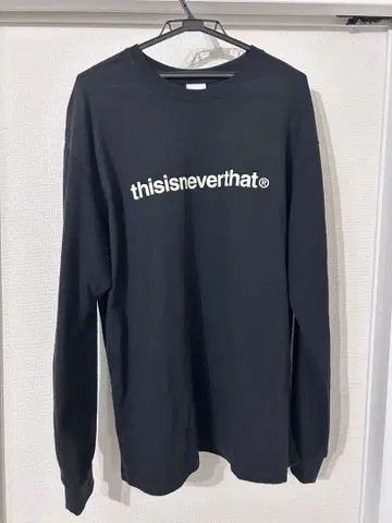 thisisneverthat 블랙 롱 슬리브 티셔츠 XL