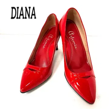 DIANA 다이애나 빨간색 에나멜 펌프스 22.5cm