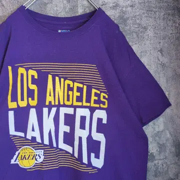 빈티지 구제 의류 로스앤젤레스 레이커스 빅 로고 T셔츠 농구 NBA