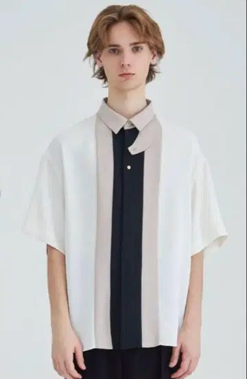 CULLNI 반팔 셔츠 STUDIOUS 별주 BICOLOR SHIRT