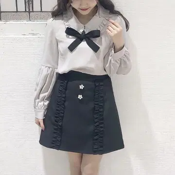 evelyn 프릴 비쥬 사다리꼴 SK