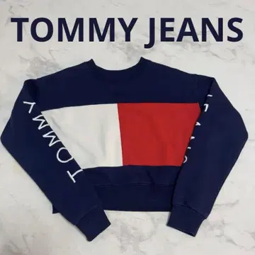 TOMMY JEANS 크롭 맨투맨 여성 구제 의류