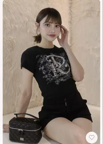 Darich DR 비쥬 플라워 니트탑