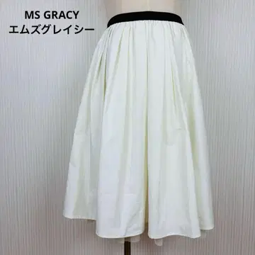 MS GRACY 엠즈그레이시 아이보리 플레어 스커트 페치코트 M