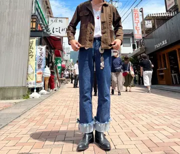 데님 자켓 브라운 M 사이즈