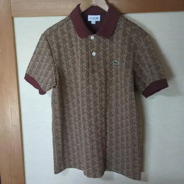 [새상품급] LACOSTE 모노그램 자카드 피케 셔츠